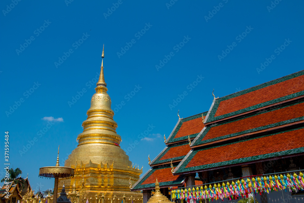 Wat Phra That Hariphunchai in Lamphun, Thailand