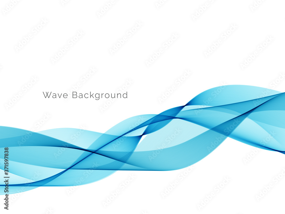 Modern stylish blue wave background Modern stylish blue wave background