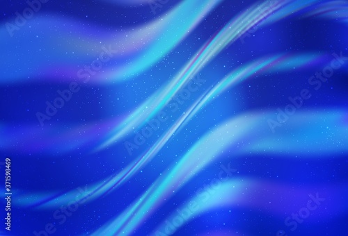 Light BLUE vector background with astronomical stars. Shining illustration with sky stars on abstract template. Smart design for your business advert.