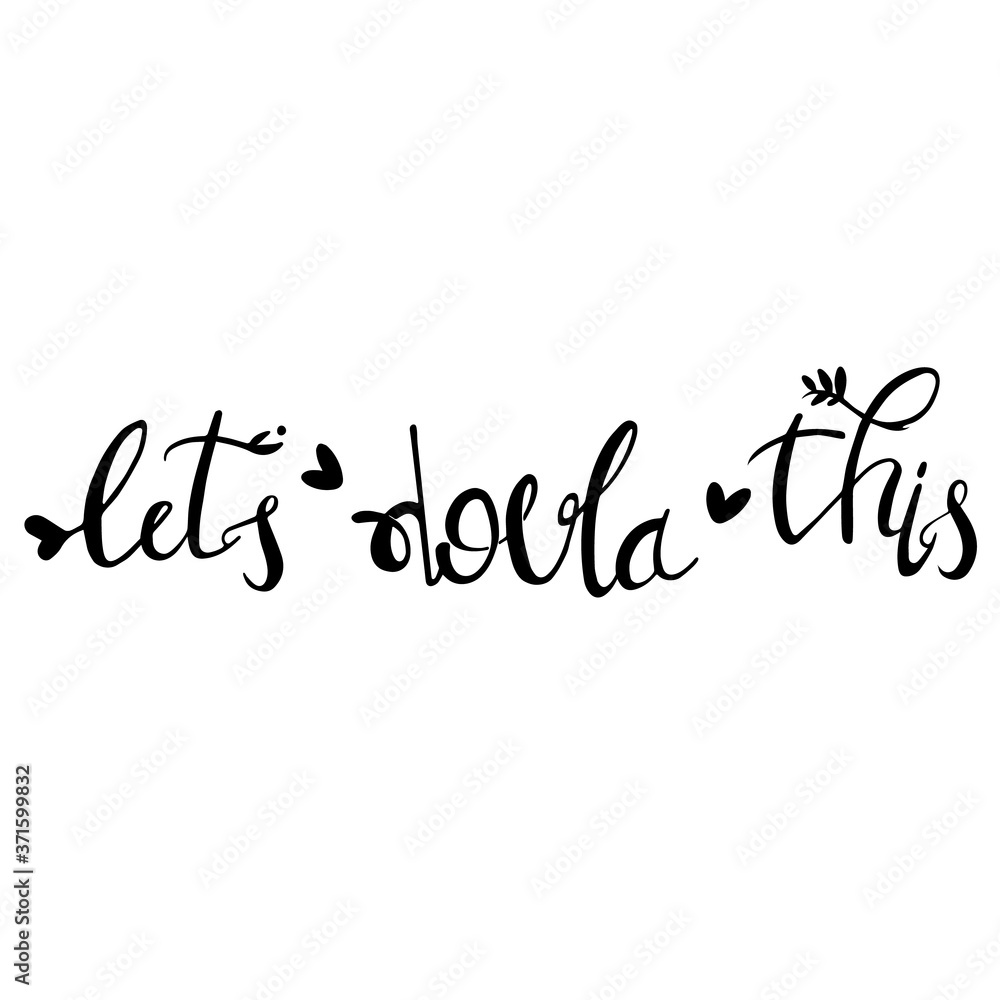 Vector cartoon with the phrase isolated on white background. World Doula Week. Vector cartoon with the phrase isolated on white background. World Doula Week.