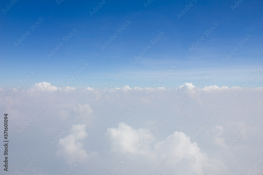 Clouds with skies line and blue sky background Clouds with skies line and blue sky background
