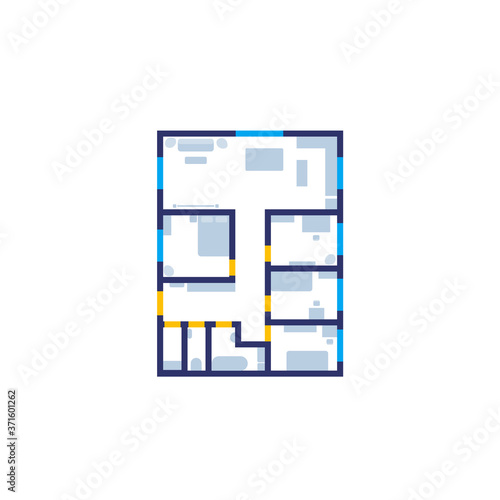 house plan, home project vector