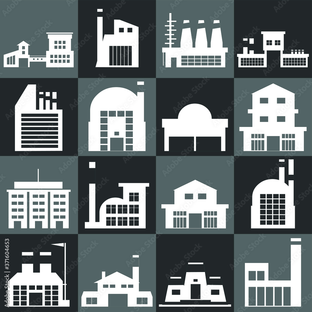 Fototapeta premium set of buildings