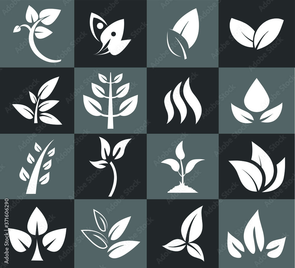set of leaves set of leaves