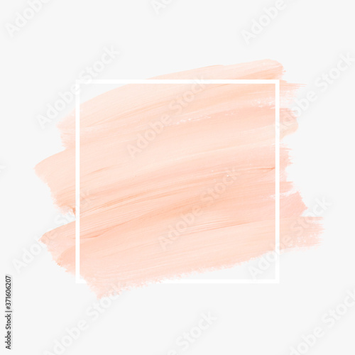 Logo brush painted watercolor background vector. Perfect design for headline and sale banner. 
