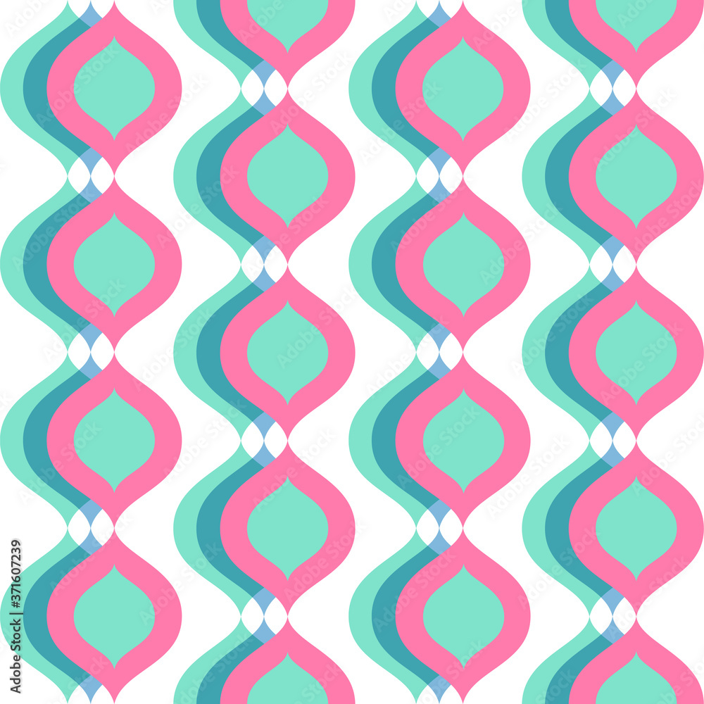 Seamless vector pattern with abstract diamonds shapes.