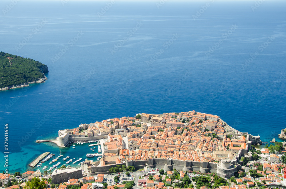 City of Dubrovnik, bird view
