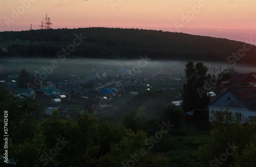 закат, цветы