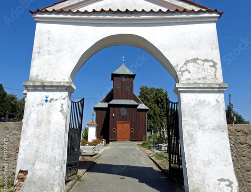 St. Anne's chapel from the beginning of the 19th century at the ecumenical cemetery in the city of Siemiatycze in Podlasie, Poland photo