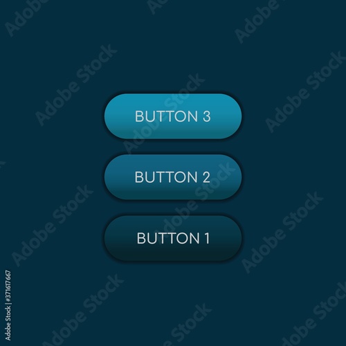 Web and ui application color button on dark background