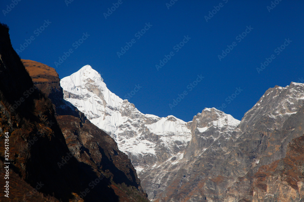 landscape with snow himalaya 