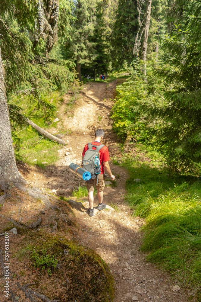 Obraz premium hiking in the mountains