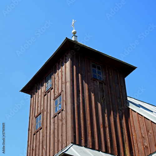 St. Anne's chapel from the beginning of the 19th century at the ecumenical cemetery in the city of Siemiatycze in Podlasie, Poland photo