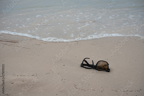 flip flops on the beach