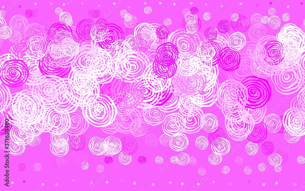 Light Purple, Pink vector abstract backdrop with roses. Light Purple, Pink vector abstract backdrop with roses.