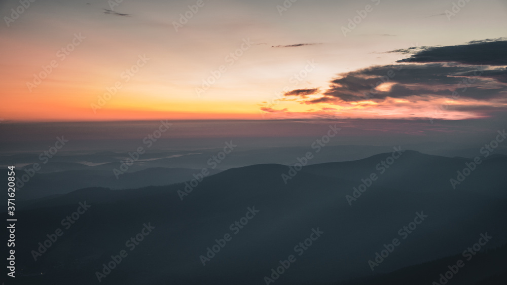 Mountain Sunrise in Poland.