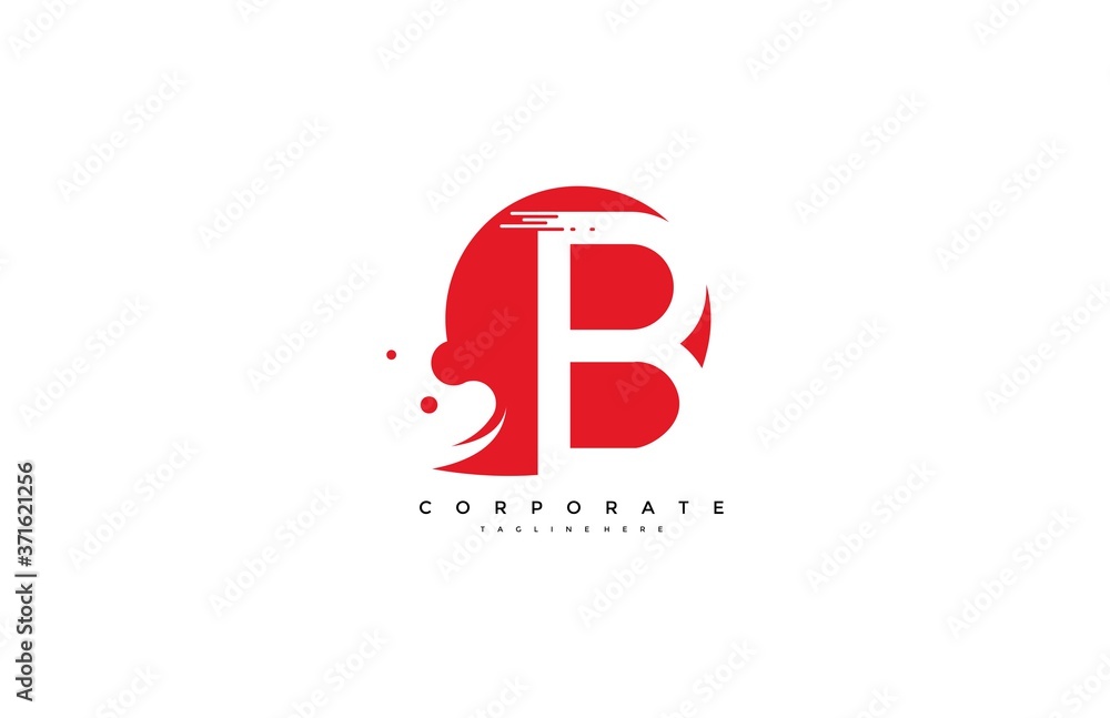 Abstract Creative Modern Bubble Chat Dots Element Letter B Logo Design Abstract Creative Modern Bubble Chat Dots Element Letter B Logo Design