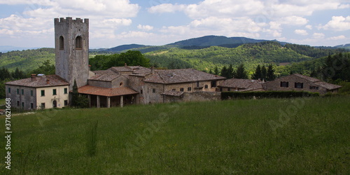 Abbey of Coltibuono in Province of Siena, Tuscany, Italy, Europe 
 photo