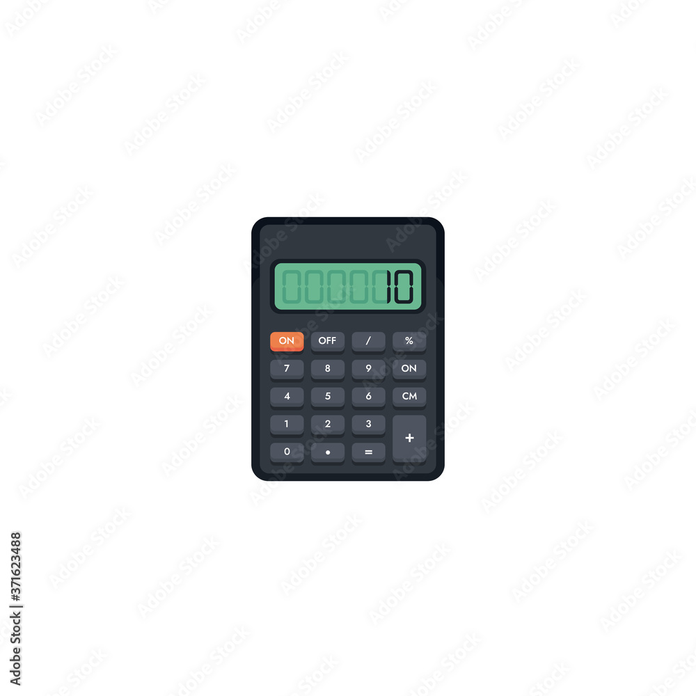 2D Vector Flat Design Calculator. Illustration. 2D Vector Flat Design Calculator. Illustration.