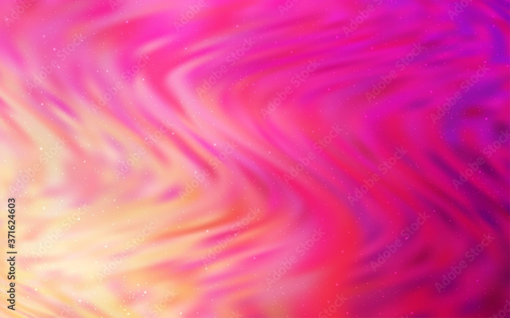 Light Pink, Yellow vector background with galaxy stars. Glitter abstract illustration with colorful cosmic stars. Pattern for futuristic ad, booklets. Light Pink, Yellow vector background with galaxy stars. Glitter abstract illustration with colorful cosmic stars. Pattern for futuristic ad, booklets.