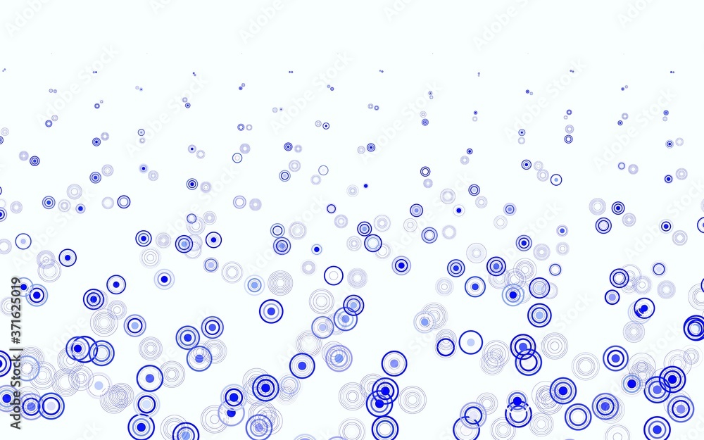 Light BLUE vector template with circles. Light BLUE vector template with circles.