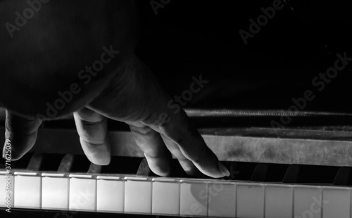 playing the piano