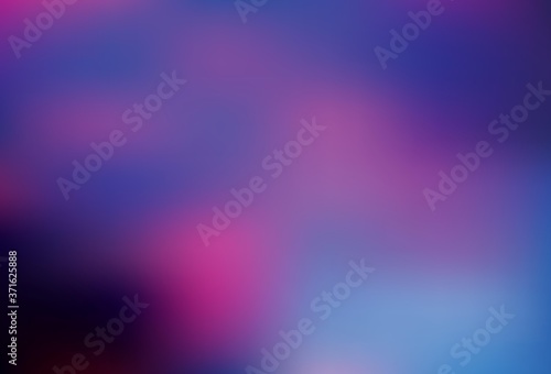 Light Pink, Blue vector blurred shine abstract template.