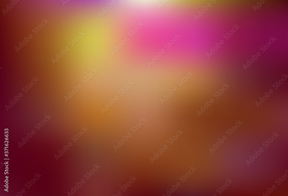 Light Red, Yellow vector blurred template. Light Red, Yellow vector blurred template.
