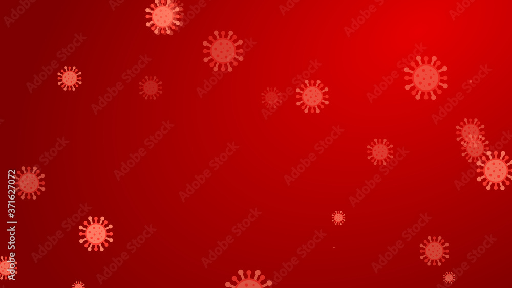 Coronavirus red pattern banner background. Abstract healthcare Illustrations concept COVID-19. Coronavirus red pattern banner background. Abstract healthcare Illustrations concept COVID-19.