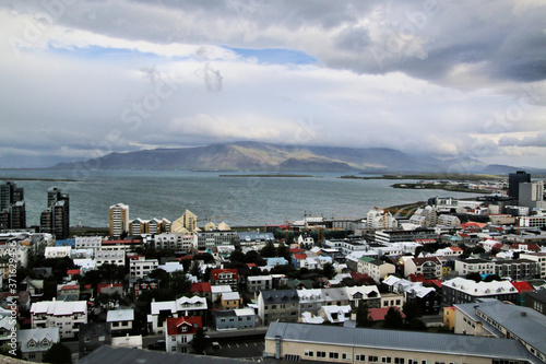 An aerial view of Reykjavik in Iceland © Simon Edge
