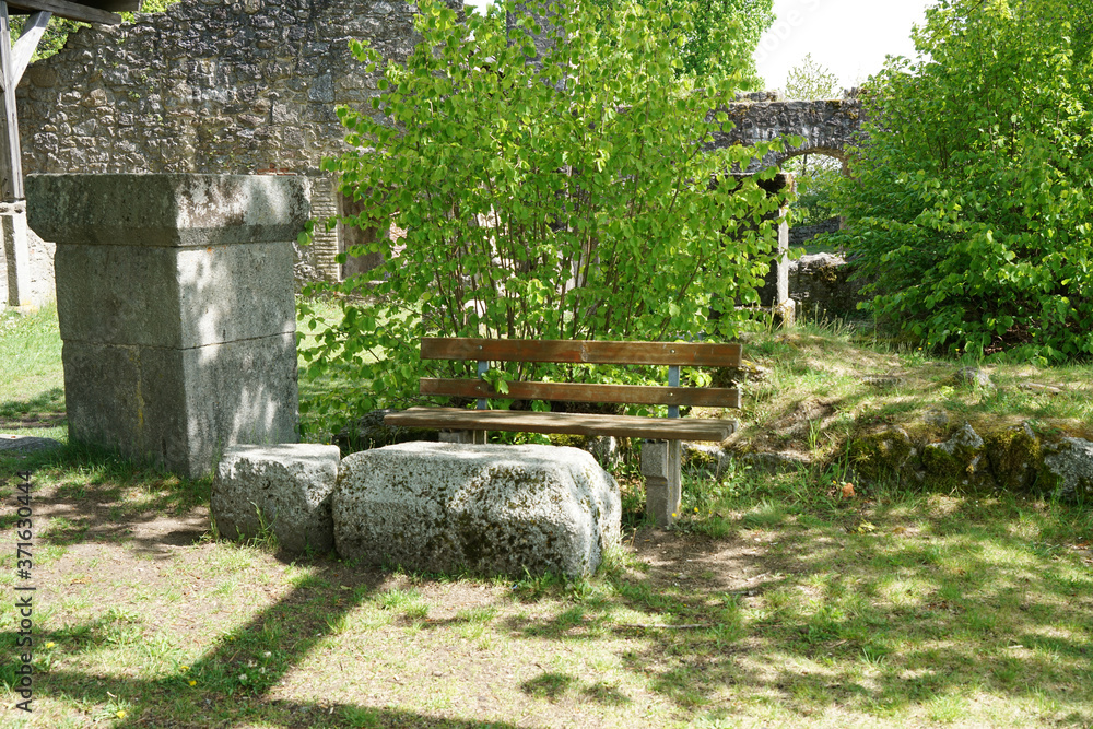 Abandoned place in summer photographed with natural light