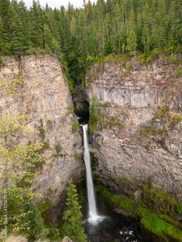 Spahats Creek Falls in the Wells Gray Provincial Park in British Columbia, Canada photo