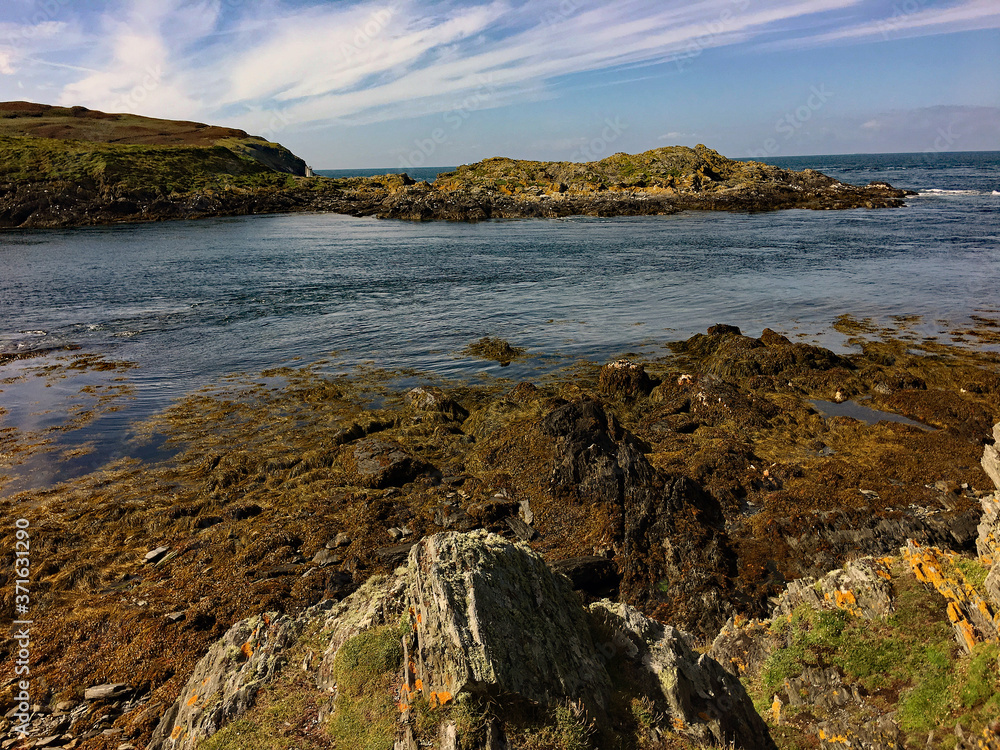 rocks on the coast in the Isle of Man