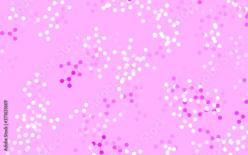 Light Pink vector background with forms of artificial intelligence.
