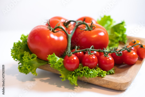 Juicy and fresh tomatoes ready for eating.