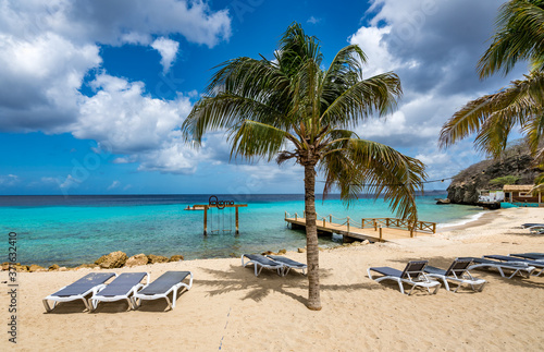 Fototapeta Naklejka Na Ścianę i Meble -  Kokomo Beach  Views around the Caribbean island of Curacao