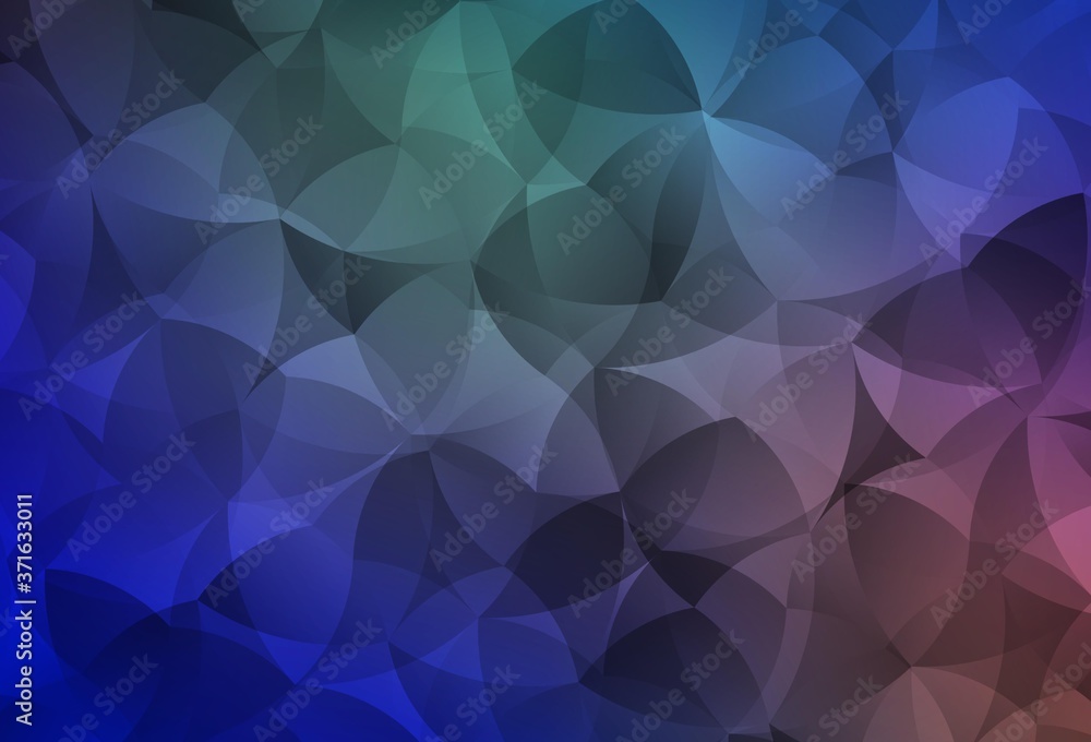 Obraz premium Light Blue, Red vector polygon abstract backdrop.