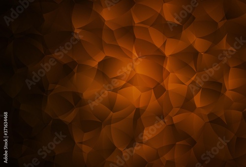 Dark Brown vector backdrop with memphis shapes.