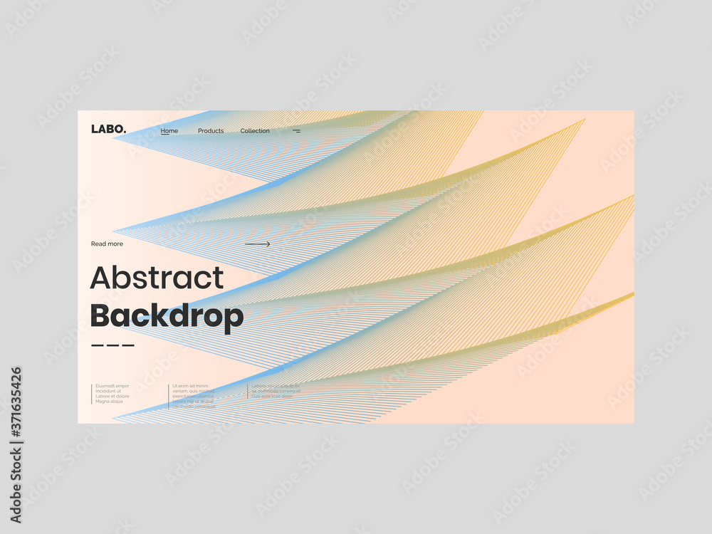 Abstract homepage design. Modern web page template, concept. Colors name: chickadee, blue jeans, unbliched silk. Eps10 vector. Abstract homepage design. Modern web page template, concept. Colors name: chickadee, blue jeans, unbliched silk. Eps10 vector.