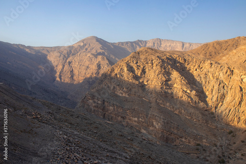 Jebael Jais mountain of Ras Al Khaimah emirate. United Arab Emirates,