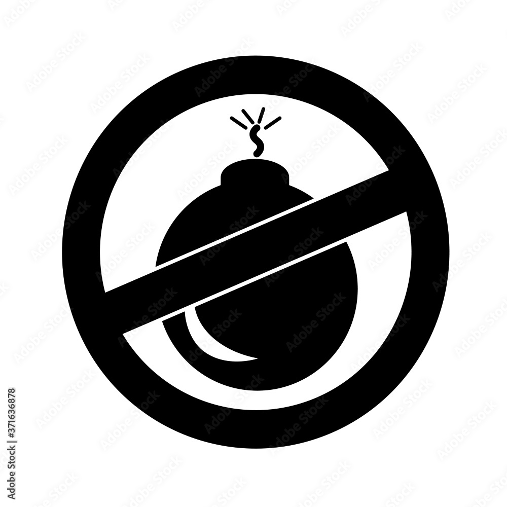 illustration vector graphic of explosive coution sign illustration vector graphic of explosive coution sign