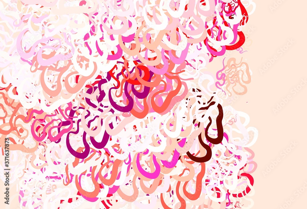 Light Pink vector backdrop with wry lines. Light Pink vector backdrop with wry lines.