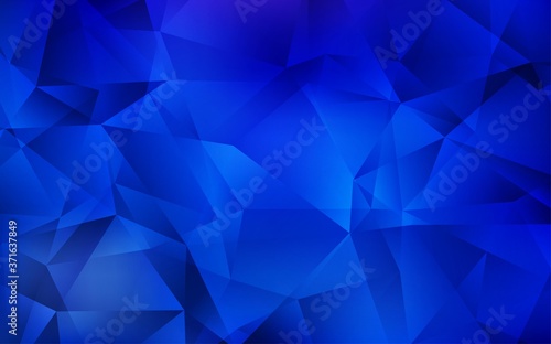 Dark BLUE vector abstract polygonal background. Elegant bright polygonal illustration with gradient. Pattern for a brand book's backdrop.