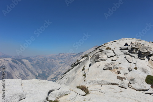 Views of Yosemite National Park while hiking to Half Dome