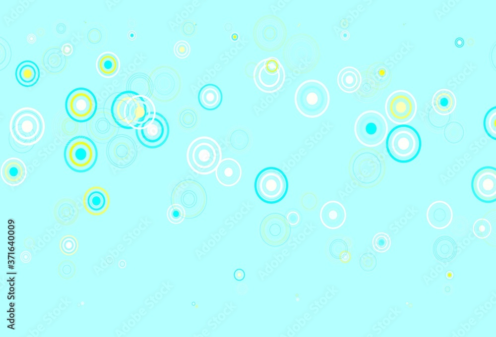Light Blue, Green vector texture with disks. Light Blue, Green vector texture with disks.