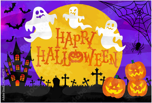 ハロウィンイラスト 背景素材