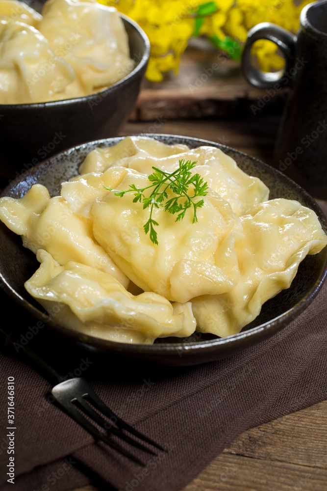 Dumplings, filled with cheese. Dumplings, filled with cheese.