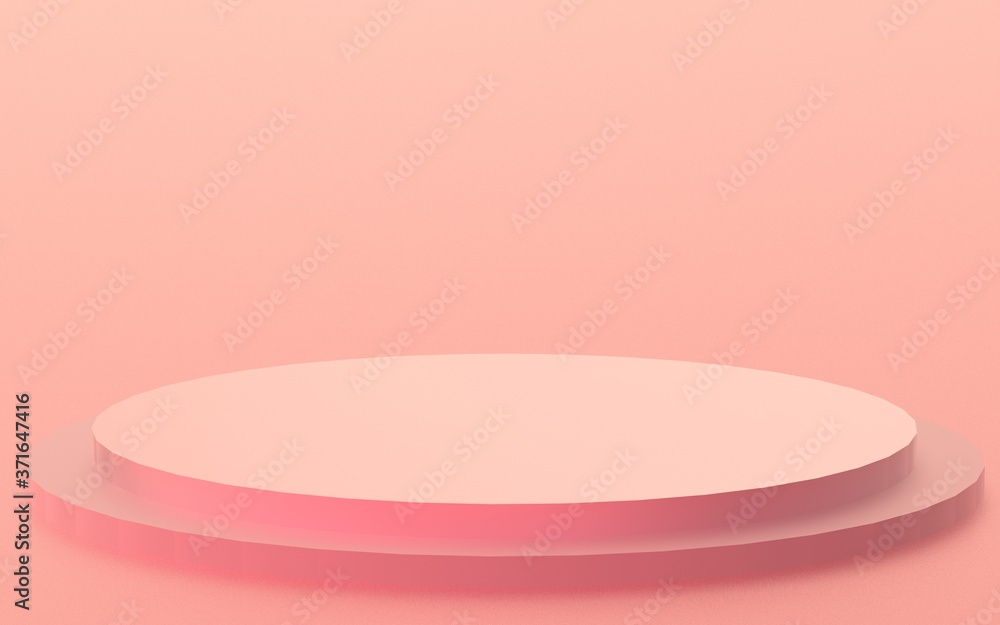 pink podium step minimal pastel studio background. Abstract 3d geometric shape object illustration render. pink podium step minimal pastel studio background. Abstract 3d geometric shape object illustration render.