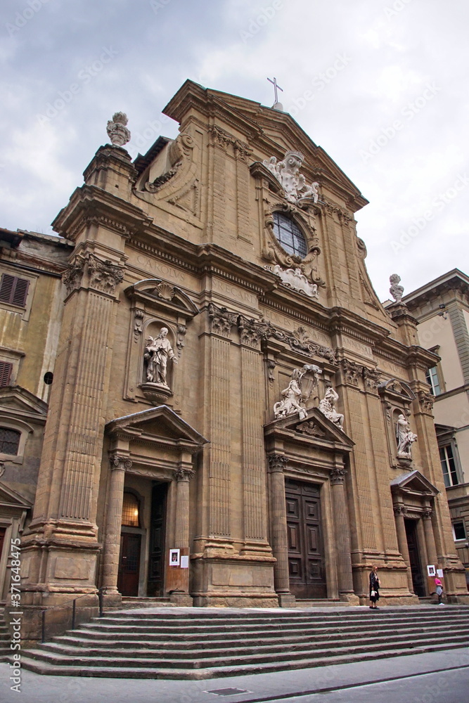 Chiesa di San Michele catholic church on Piazza degli Antinori square in historical centre of Florence city, Tuscany, Italy