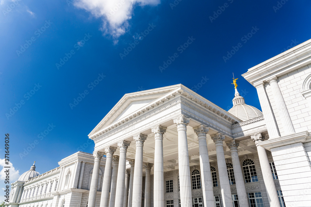The classic Roman-style building in the Chimei Museum of Tainan, Taiwan. The classic Roman-style building in the Chimei Museum of Tainan, Taiwan.